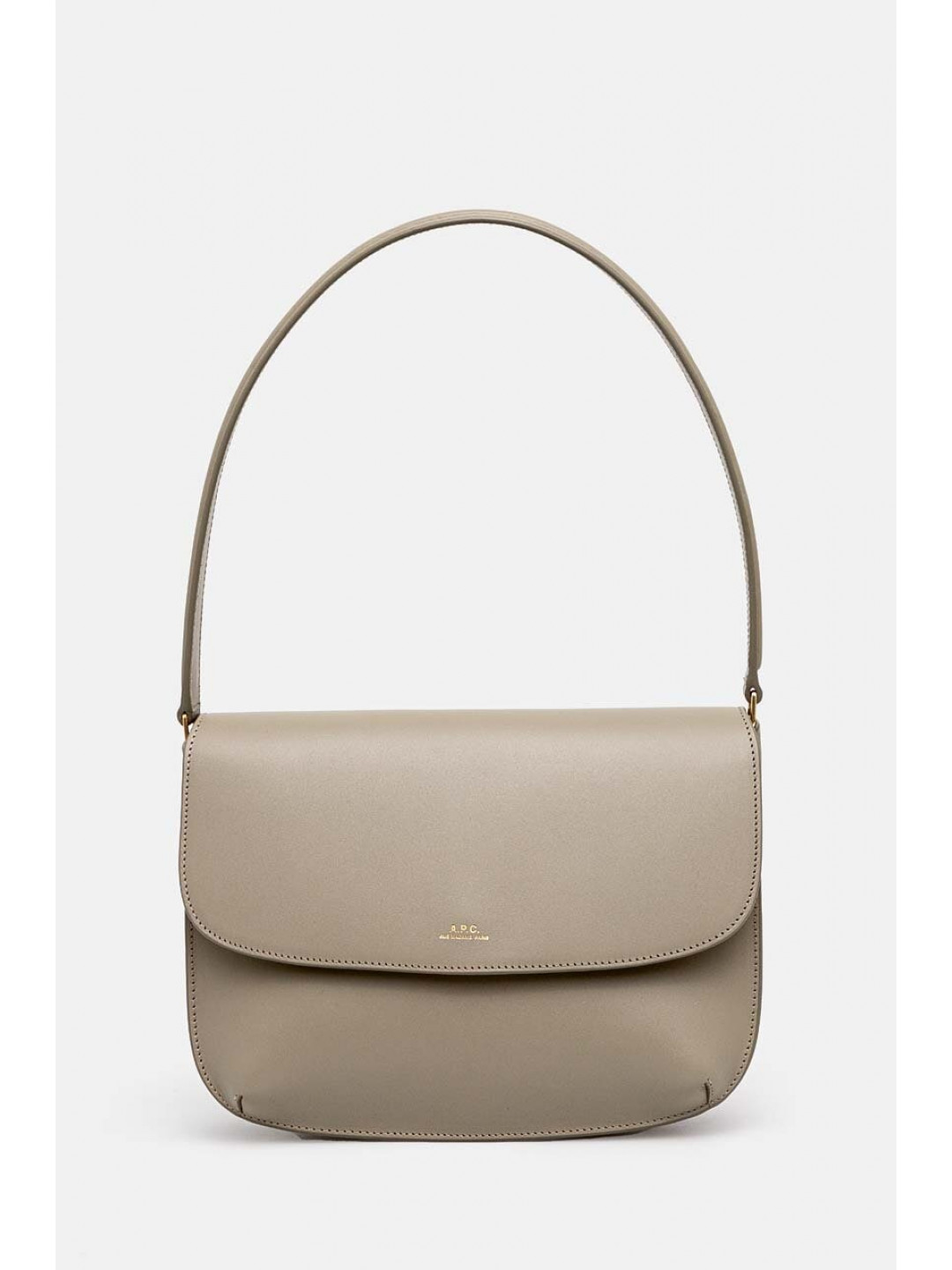 Kožená kabelka A P C zelená barva